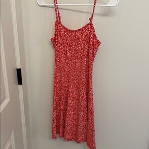 Abound Red and White Patterned Dress